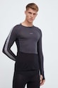 Funkcionalna majica dugih rukava Icebreaker 125 ZoneKnit gornji dijelovi siva IB0A56H35851