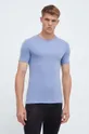 niebieski Icebreaker t-shirt funkcyjny Anatomica Męski