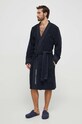 Tommy Hilfiger szlafrok bawełniany bawełna granatowy UM0UM02991