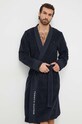 Tommy Hilfiger szlafrok bawełniany UM0UM02991 granatowy AW23