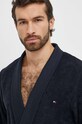 Tommy Hilfiger szlafrok bawełniany UM0UM02991 granatowy