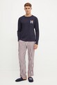 Піжама і тапочки Tommy Hilfiger аплікація темно-синій UM0UM02989