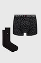 Set boxerek a ponožek Tommy Hilfiger pletenina černá UM0UM03048