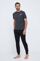 Піжамні бавовняні штани Tommy Hilfiger UM0UM03097 чорний SS24