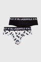 Сліпи Karl Lagerfeld 3-pack візерунок чорний 236M2101