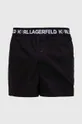 Pamučne bokserice Karl Lagerfeld 3-pack crna