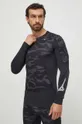 μαύρο Λειτουργικό μακρυμάνικο πουκάμισο Mizuno Virtual Body G3 Ανδρικά
