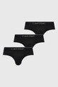 Calvin Klein Underwear slipy 3-pack dzianina czarny 000NB2568A