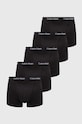 Boksarice Calvin Klein Underwear 5-pack Pletenina črna 000NB2877A
