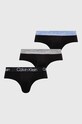 Сліпи Calvin Klein Underwear 3-pack трикотаж чорний 000NB2969A
