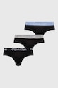 Calvin Klein Underwear slipy 3-pack dzianina czarny 000NB2969A