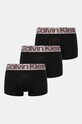 Боксери Calvin Klein Underwear 3-pack трикотаж чорний 000NB3074A
