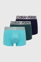 Boxerky Calvin Klein Underwear 3-pack pletenina modrá 000NB3130A