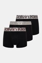 Boxerky Calvin Klein Underwear 3-pak pletenina čierna 000NB3130A