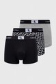 Calvin Klein Underwear bokserki 3-pack wzorzyste czarny 000NB3528E