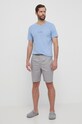 Pyžamo Calvin Klein Underwear jednofarebný sivá 000NM2183E