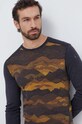 Smartwool longsleeve funkcyjny Classic Thermal Merino brązowy SW016350