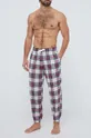 czerwony Abercrombie & Fitch spodnie piżamowe Męski