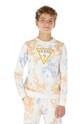 Παιδική βαμβακερή μπλούζα Guess βαμβάκι μπεζ L3YQ01.KA6R3.9BYX