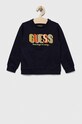 Παιδική βαμβακερή μπλούζα Guess χωρίς κουκούλα σκούρο μπλε L3YQ30.KA6R4.9BYX