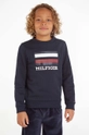 tmavomodrá Detská mikina Tommy Hilfiger Chlapčenský