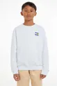 bela Otroški bombažen pulover Tommy Hilfiger Fantovski