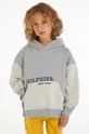 siva Otroški bombažen pulover Tommy Hilfiger Fantovski