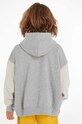 Dětská bavlněná mikina Tommy Hilfiger KB0KB08298.128.176.9BYX šedá