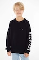 Детский хлопковый свитер Tommy Hilfiger остальные тёмно-синий KB0KB08364.128.176.9BYX