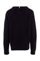 Băieți Tommy Hilfiger pulover de bumbac pentru copii KB0KB08364.128.176.9BYX bleumarin