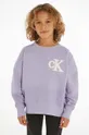 фиолетовой Детская хлопковая кофта Calvin Klein Jeans Для мальчиков