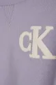фиолетовой Детская хлопковая кофта Calvin Klein Jeans