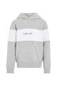 Otroški bombažen pulover Calvin Klein Jeans IB0IB01892.9BYX siva AW23