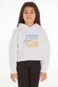 bela Otroški bombažen pulover Calvin Klein Jeans Fantovski