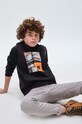 Chlapec Detská mikina Mayoral 7423.7C.Junior.9BYX čierna