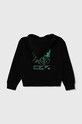 Detská mikina The North Face B MOUNTAIN LINE HOODIE NF0A8599 čierna AW23