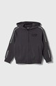 EA7 Emporio Armani bluza dziecięca z kapturem szary 6RBM63.BJEXZ