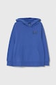 EA7 Emporio Armani bluza bawełniana dziecięca nadruk niebieski 8NBM52.BJ05Z