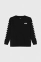 Dětská mikina Vans EXPOSITION CHECK CREW VN0008CBBLK1 potisk černá VN0008CB