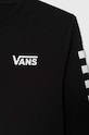 CHLAPEC Dětská mikina Vans EXPOSITION CHECK CREW VN0008CBBLK1 VN0008CB černá