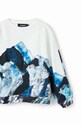 Desigual bluza bawełniana dziecięca niebieski 23WBSK06