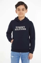 tmavomodrá Detská mikina Tommy Hilfiger Chlapčenský