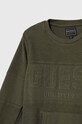 Chlapec Bavlnená mikina Guess N3BQ05.KAD73.9BYX zelená