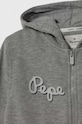 Chłopiec Pepe Jeans bluza bawełniana dziecięca PB581534 szary