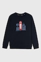 Pepe Jeans bluza copii print bleumarin PB581528