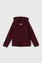 Under Armour bluza copii UA Rival Fleece imprimeu burgundia 1379792