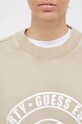 Bavlněná mikina Guess V3YQ13.K68I0 béžová