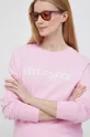 ροζ Βαμβακερή μπλούζα Tommy Hilfiger