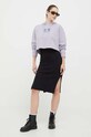 Bavlnená mikina Calvin Klein Jeans J20J221332 fialová AW23