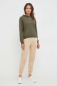 HUGO bluza lounge 50490594 zielony SS25